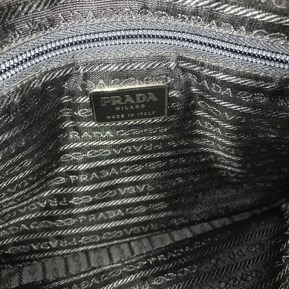 Prada grey fabric and leather satchel - Picture 4 of 5